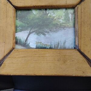 Rustic Brown Framed Landscape Art